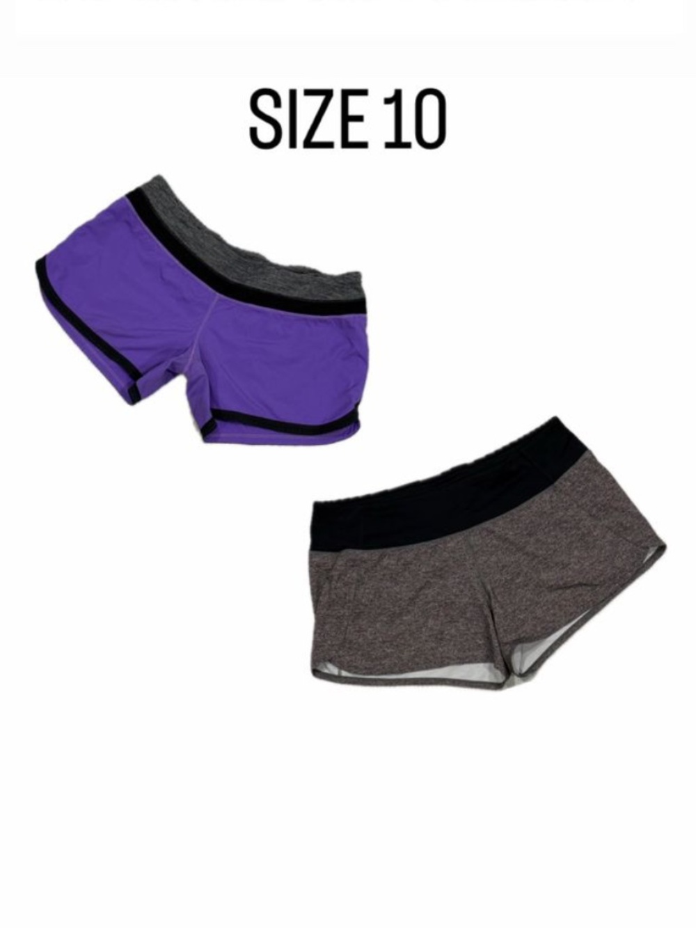 Lululemon Athletic Running Shorts Bundle Size 10 - 2 Pairs